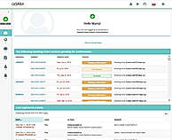 Adalte Travel Platform : Dashboard screenshot