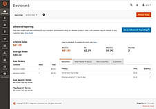 Admin menu dashboard