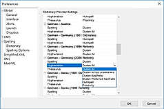 Duden Hyphenation Options