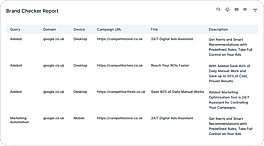 Brand Checker Report