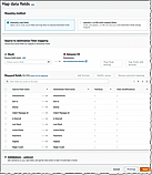 Map data fields