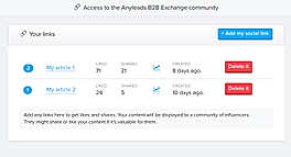 B2B exchange community access