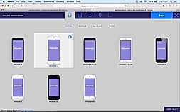AppDemoStore : Device selection screenshot