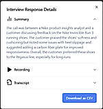 Interview Response Details