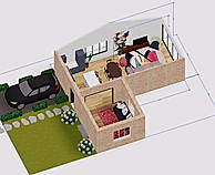 3D house plans