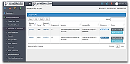 AsseTrack FAMS screenshot