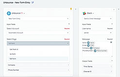 Automate.io screenshot: Users can then select the input fields for the trigger app
