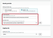 Custom for Identity provider