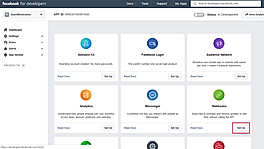 Facebook developer app