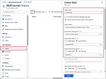 Configure Stream Analytics Input