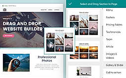 Drag and Drop Website Builder