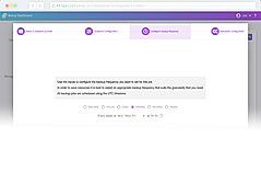 Configure backup frequency