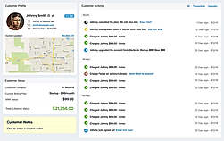 Baremetrics screenshot: Baremetrics customer profiles
