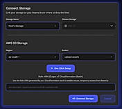 Connect storage in one-click