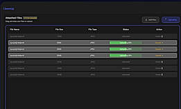 Share a drag-n-drop upload portal to storage