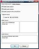 Video/audio input processing setting 