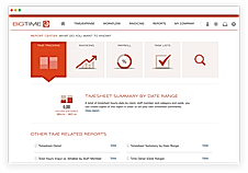 BigTime : Reporting screenshot