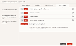 BigTime : Invoice screenshot