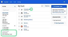 Organizations Shared Items
