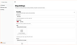 Blog Settings
