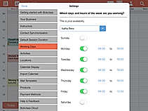 Settings for Workday