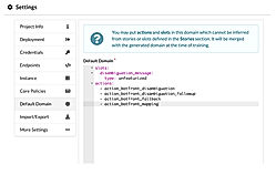Botfront : Settings screenshot
