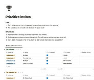 Prioritize Invites