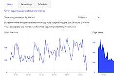 One-click hosting screenshot