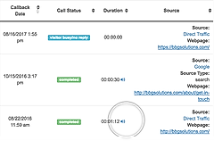 Callback Tracker screenshot