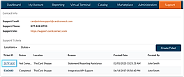 CardPointe Web Support Ticket Comment
