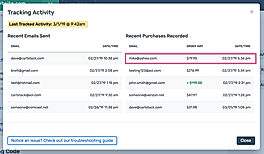Monitoring Recent Activity