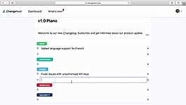 Changefeed : Dashboard screenshot