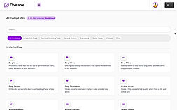 Chatable AI templates