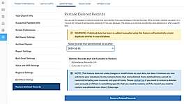 Restore Deleted Records