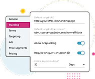 Self-serve dashboard