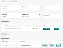 Customer profile subscriptions