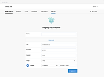 cnvrg.io : Deploy screenshot