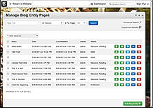 Manage blog entry
