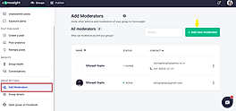 Add Moderators