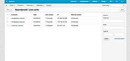 CS-Cart screenshot: View abandoned and live carts in real time with CS-Carts