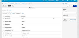 CS-Cart screenshot: Manage SEO rules with CS-Cart