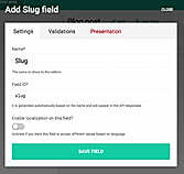 DatoCMS : Slug and permalinks screenshot