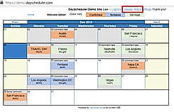 DayScheduler : Admin Menu
