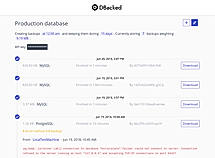 DBacked screenshot : Backup Monitoring screenshot