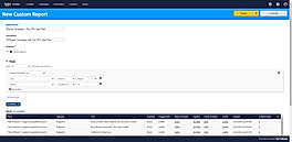 New Custom Report
