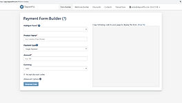 Payment Form Builder