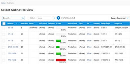 Device42 : Subnet screenshot