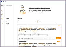 Didomi : Regulatory information screenshot