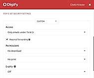 Digify Gmail Extension Set Security
