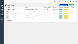 Web to Lead Management screenshot